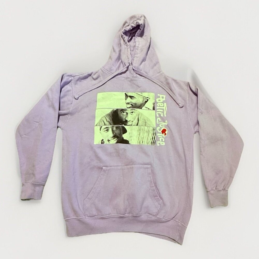Poetic Justice Hoodie Mens S Purple Philco 2Pac Movie Sweatshirt‎ Rap Hip Hop